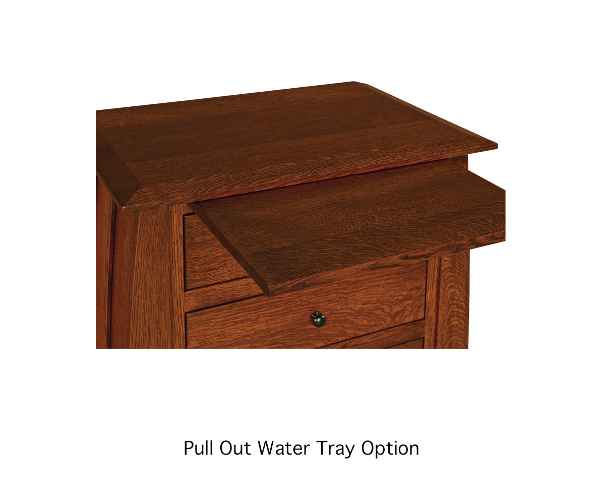 Shaker 2 Drawer Open Top Nightstand - Image 4
