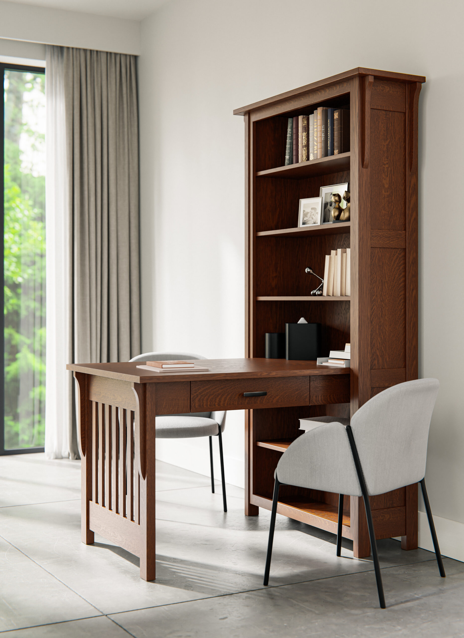 Boston Bookcase Desk - Image 2