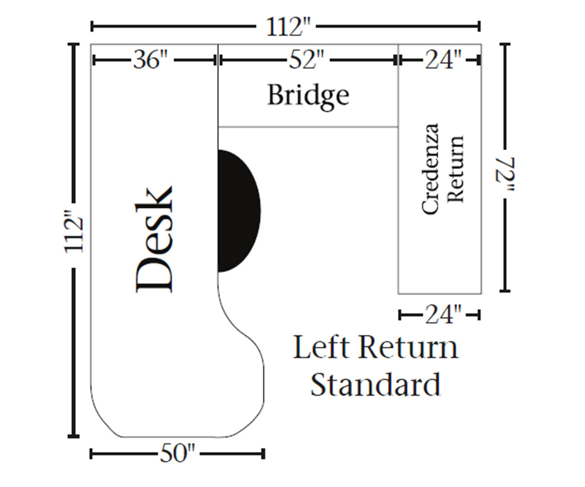 Covington U-Shaped Desk with Hutch Topper - Image 3