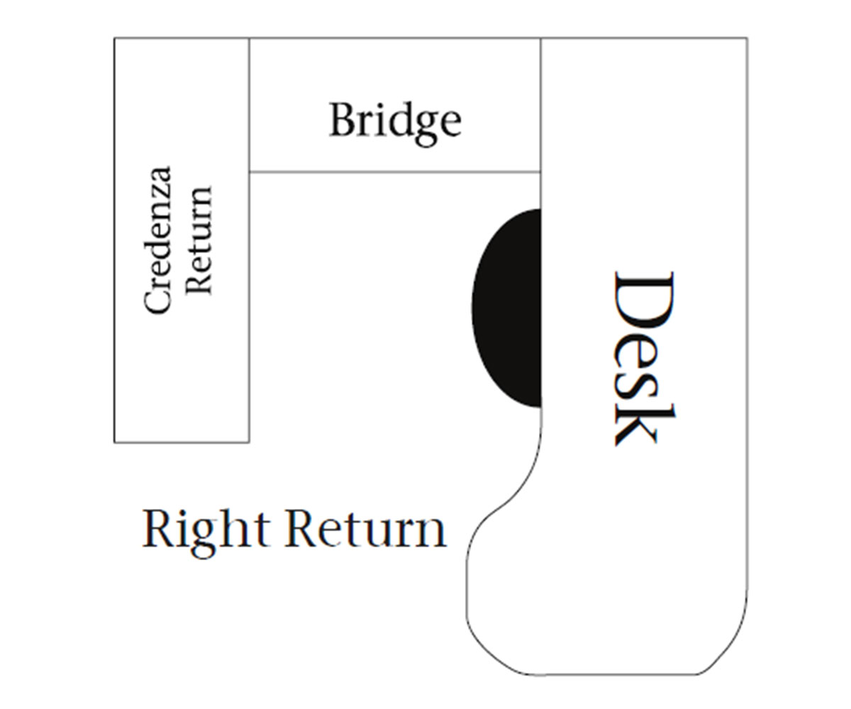 Covington U-Shaped Desk with Hutch Topper - Image 2