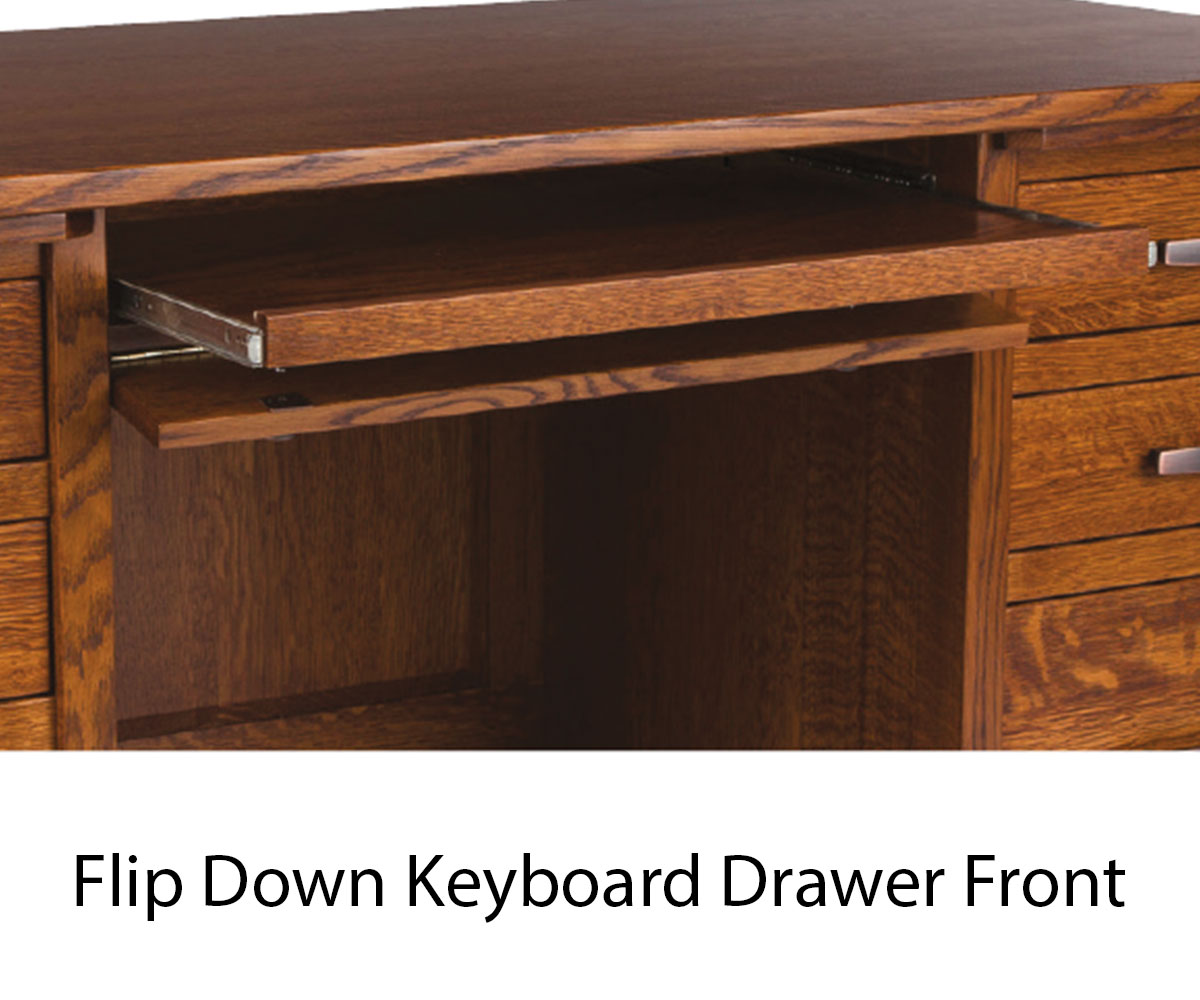 Freemont Mission Open Pedestal Desk - Image 3