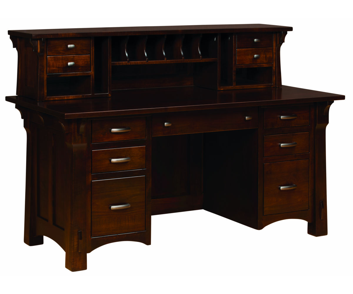 Manitoba File Desk With Hutch