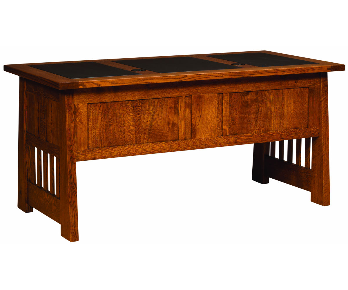 Freemont Mission Open File Desk - 67"W - Image 2