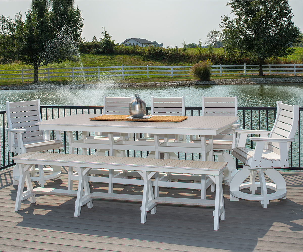 Trellis Back Swivel Chair Balcony - Small - Image 2